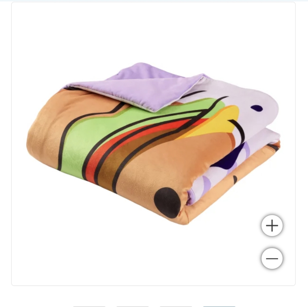 Squishmallows Snuggle Throw Blanket, Just Lunchin, 50"x70",  NWT - Picture 2 of 5